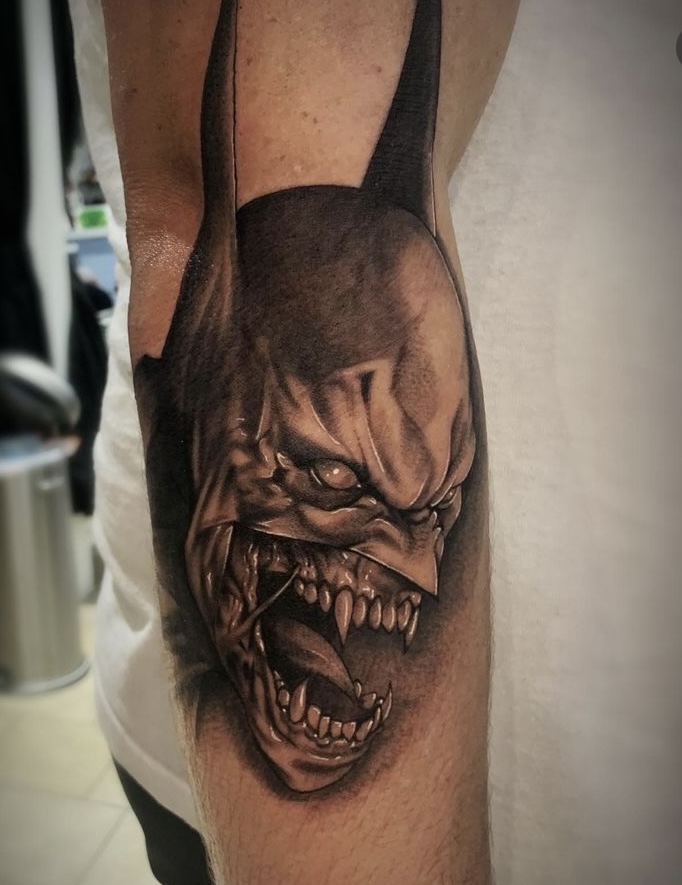Pop-culture tattoo by Brian Allen